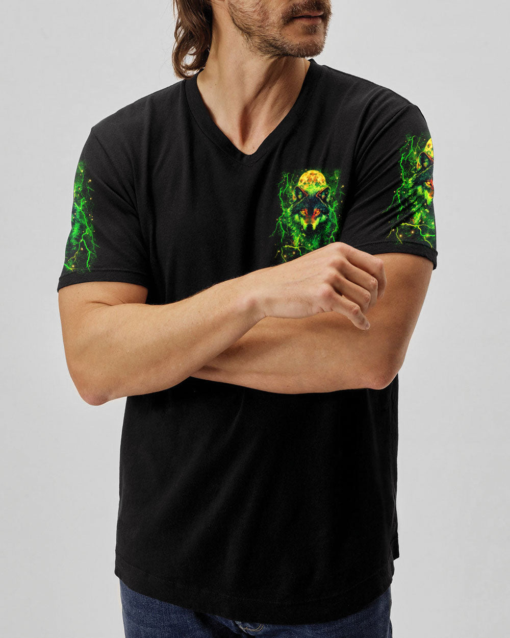 HELLO DARKNESS MY OLD FRIEND WOLF ALL OVER PRINT - YHHN0910253