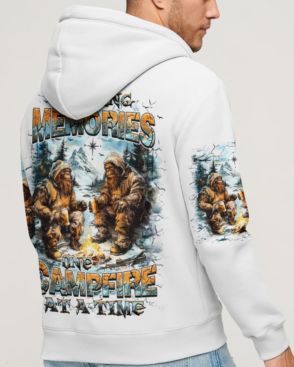 MAKING MEMORIES ONE CAMPFIRE AT A TIME BIGFOOT ALL OVER PRINT - YHHN1001253