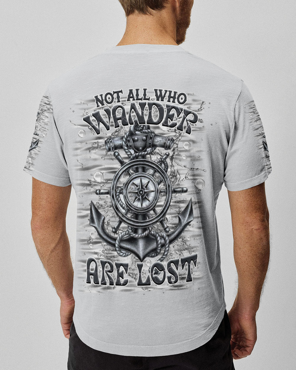 NOT ALL WHO WANDER ARE LOST ANCHOR COMPASS ALL OVER PRINT - YHHN1003254