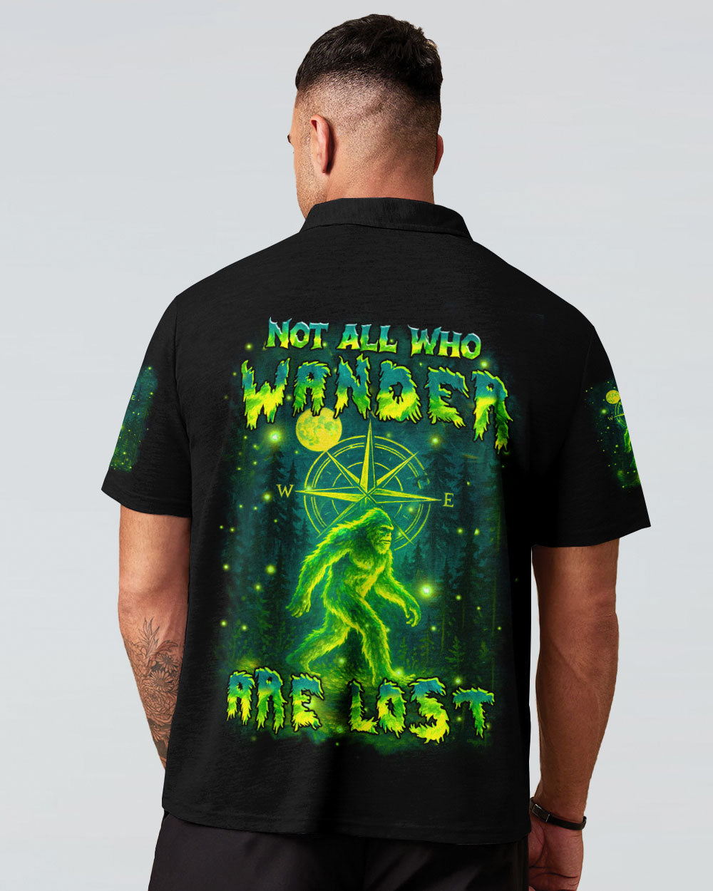 NOT ALL WHO WANDER ARE LOST BIGFOOT ALL OVER PRINT - YHHN1004253