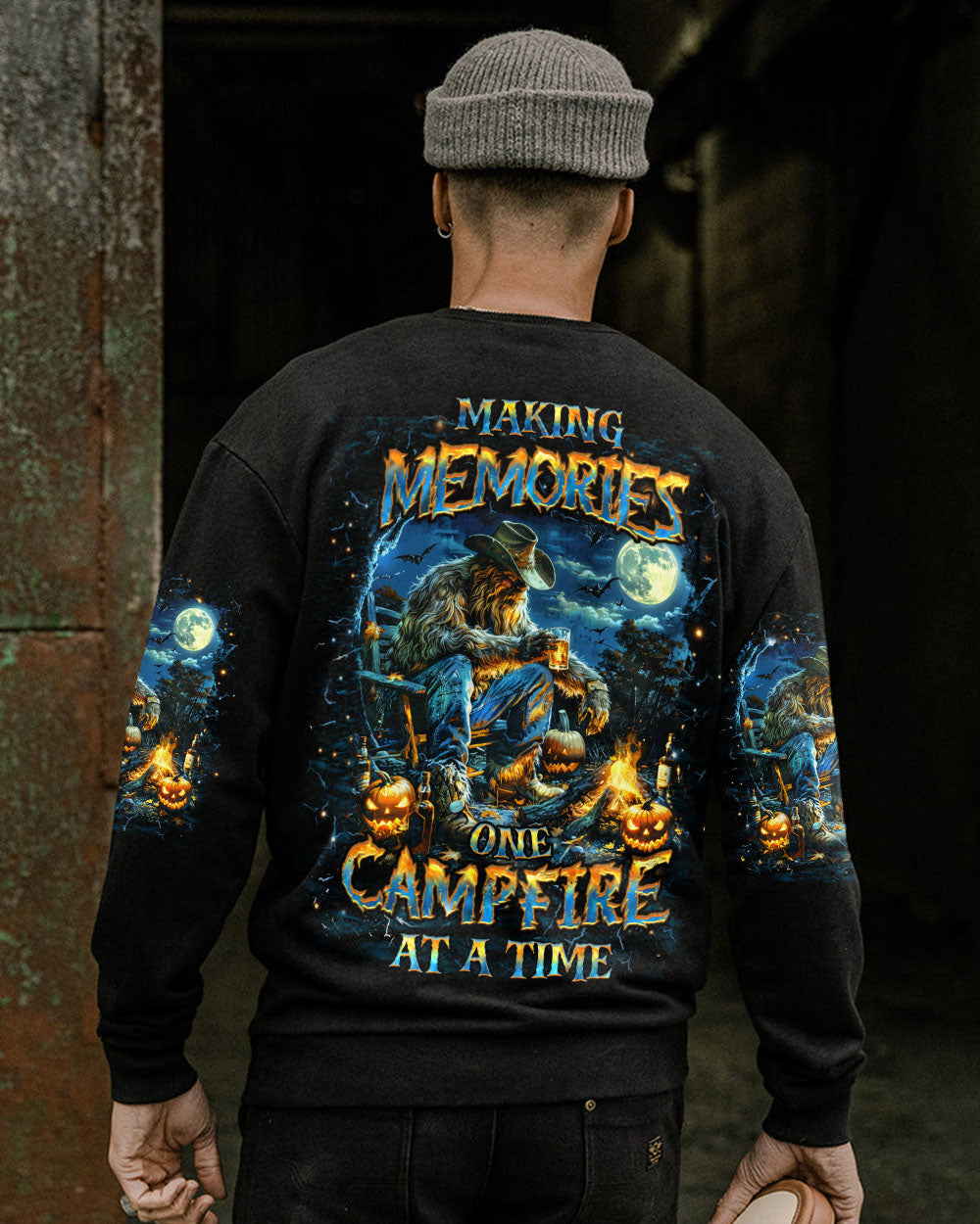 MAKING MEMORIES ONE CAMPFIRE BIGFOOT HALLOWEEN ALL OVER PRINT - YHHN1209242