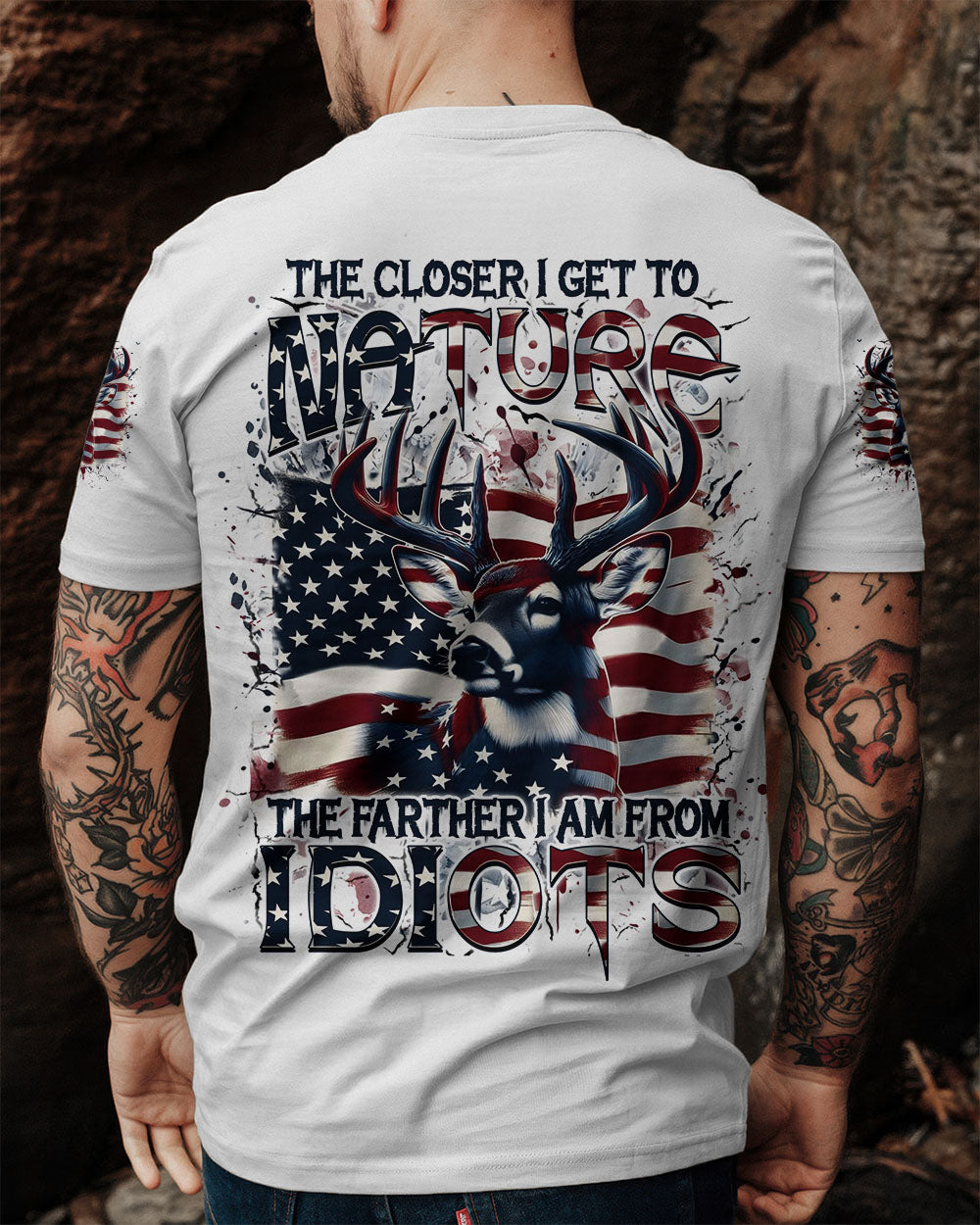 THE CLOSER I GET TO NATURE DEER ALL OVER PRINT - YHHN1209253