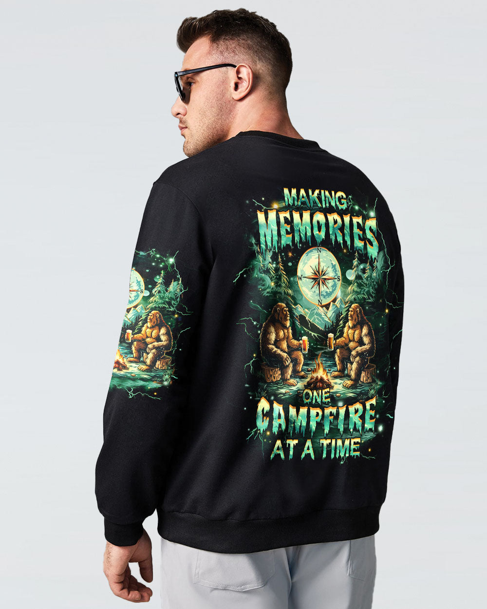 MAKING MEMORIES ONE CAMPFIRE AT A TIME BIGFOOT ALL OVER PRINT- YHHN1212242