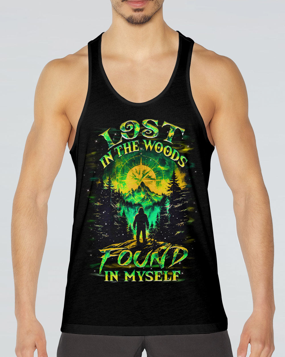 LOST IN THE WOOD FOUND IN MYSELF BIGFOOT ALL OVER PRINT - YHHN1302254