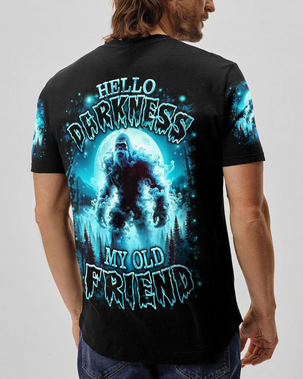 HELLO DARKNESS MY OLD FRIEND BIGFOOT ALL OVER PRINT - YHHN1410251