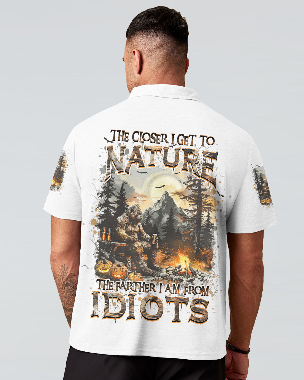 THE CLOSER I GET TO NATURE BIGFOOT HALLOWEEN ALL OVER PRINT - YHHN1508243