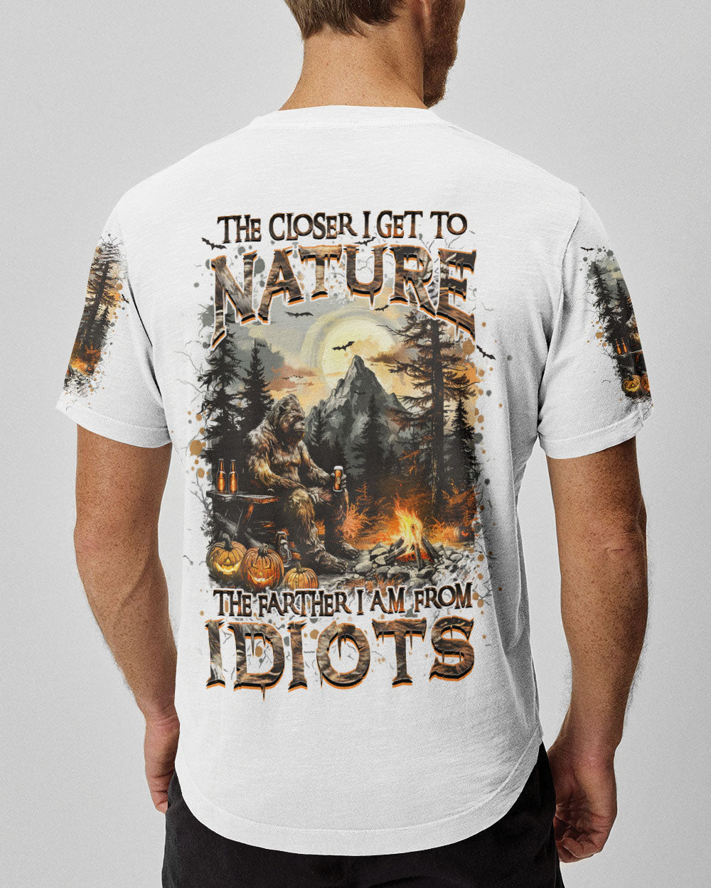 THE CLOSER I GET TO NATURE BIGFOOT HALLOWEEN ALL OVER PRINT - YHHN1508243