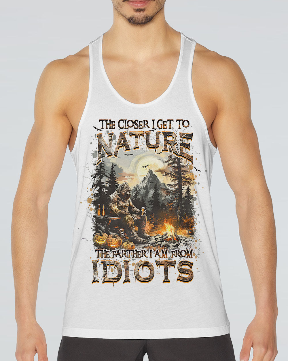 THE CLOSER I GET TO NATURE BIGFOOT HALLOWEEN ALL OVER PRINT - YHHN1508243