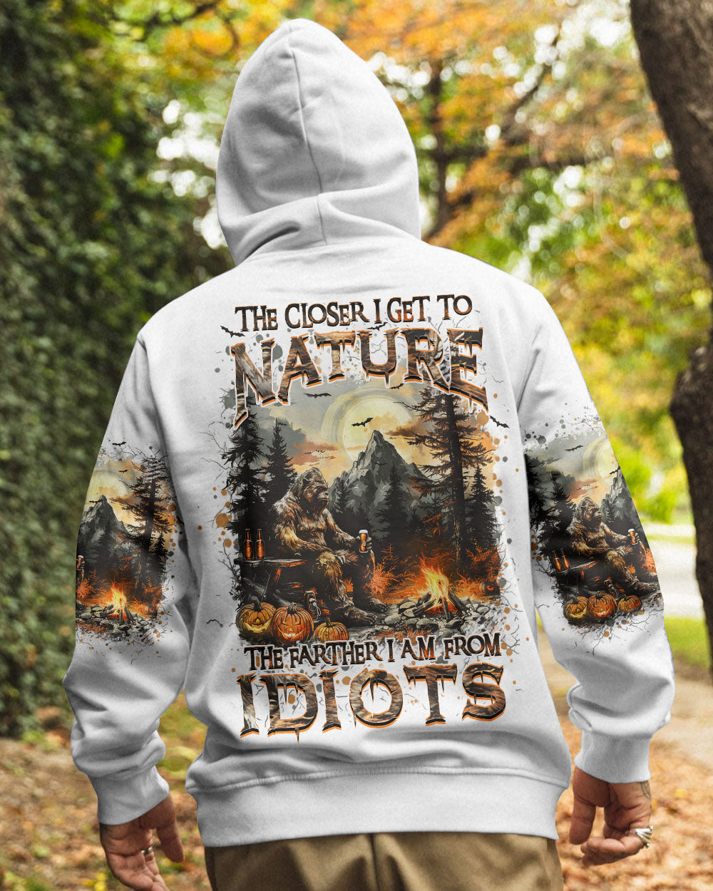 THE CLOSER I GET TO NATURE BIGFOOT HALLOWEEN ALL OVER PRINT - YHHN1508243