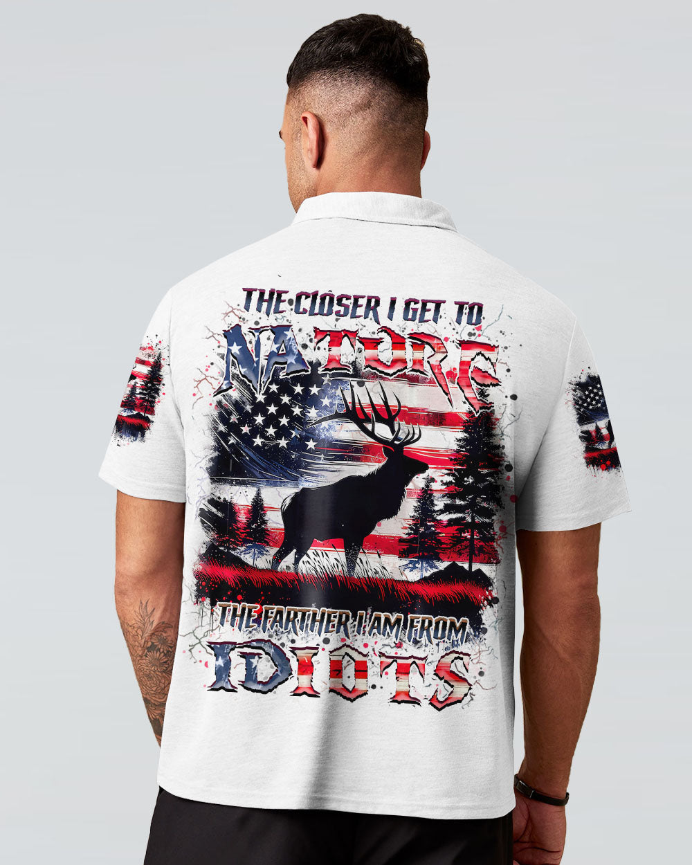 THE CLOSER I GET TO NATURE DEER HUNTING ALL OVER PRINT - YHHN1607242