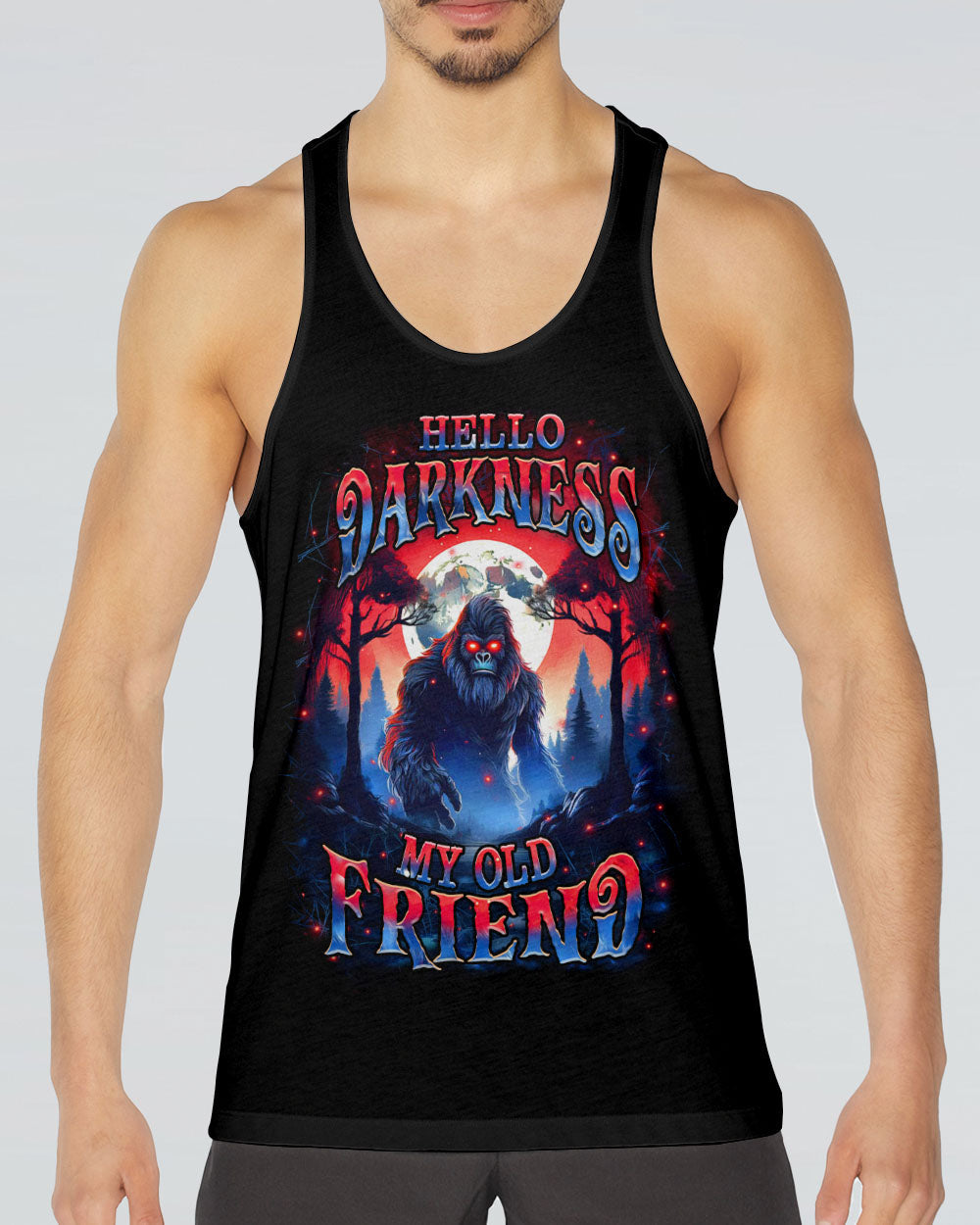 HELLO DARKNESS MY OLD FRIEND BIGFOOT ALL OVER PRINT - YHHN1610253