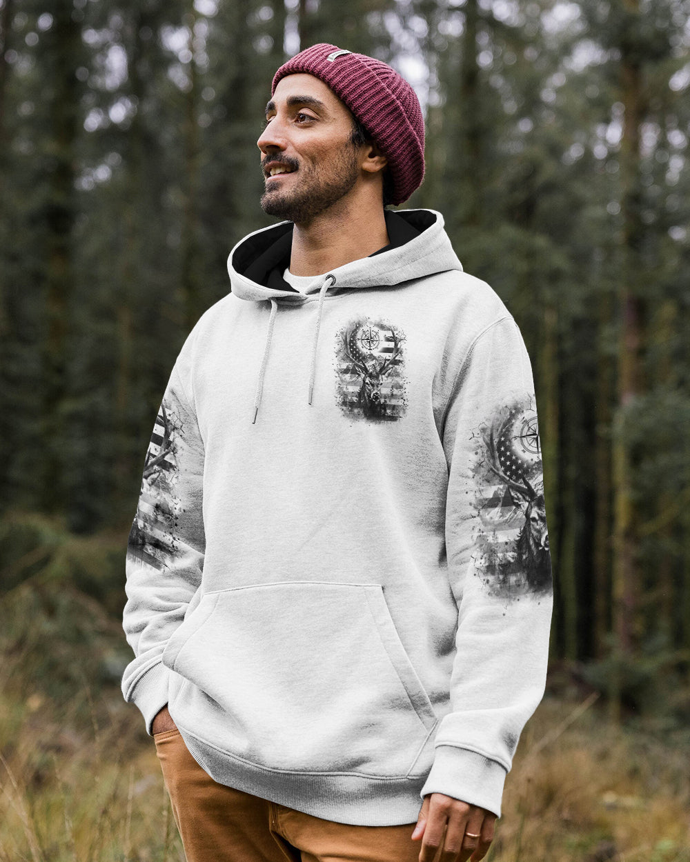 AND INTO THE FOREST I GO DEER ALL OVER PRINT - YHHN1712252