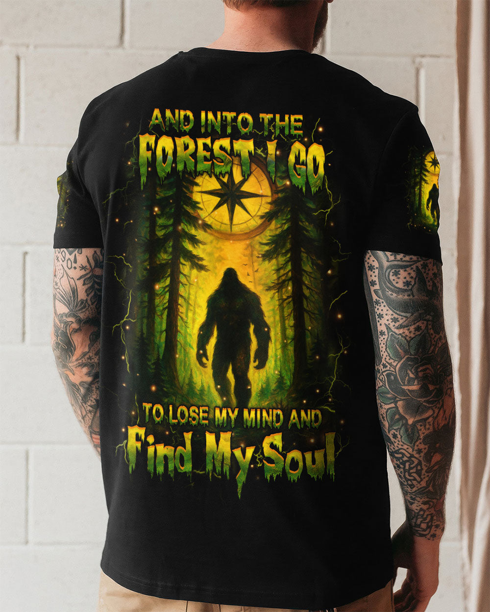 AND INTO THE FOREST I GO BIGFOOT ALL OVER PRINT - YHHN1806254