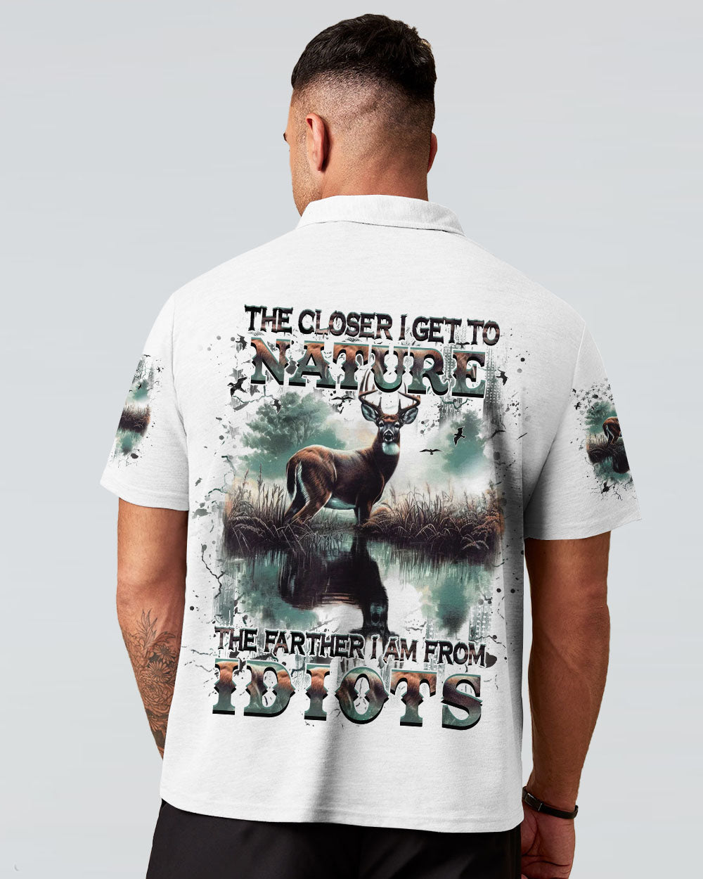 THE CLOSER I GET TO NATURE DEER ALL OVER PRINT - YHHN1811241