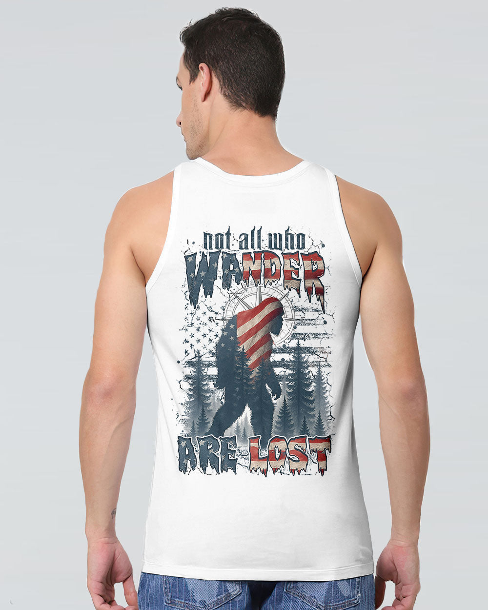 NOT ALL WHO WANDER ARE LOST BIGFOOT ALL OVER PRINT - YHHN1906253