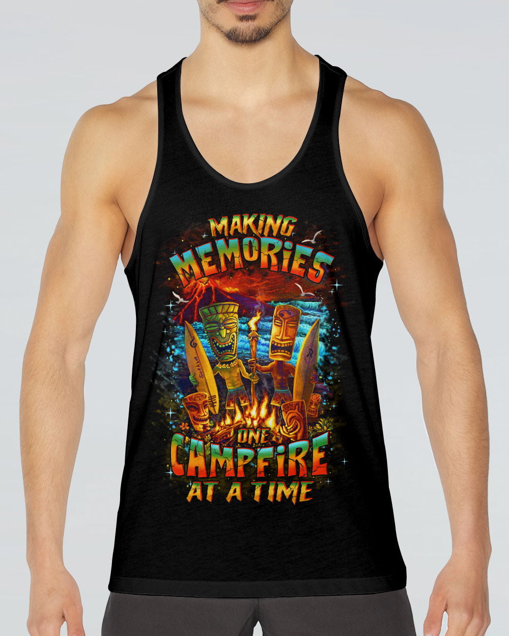 MAKING MEMORIES ONE CAMPFIRE AT A TIME TIKI ALL OVER PRINT - YHHN2008253