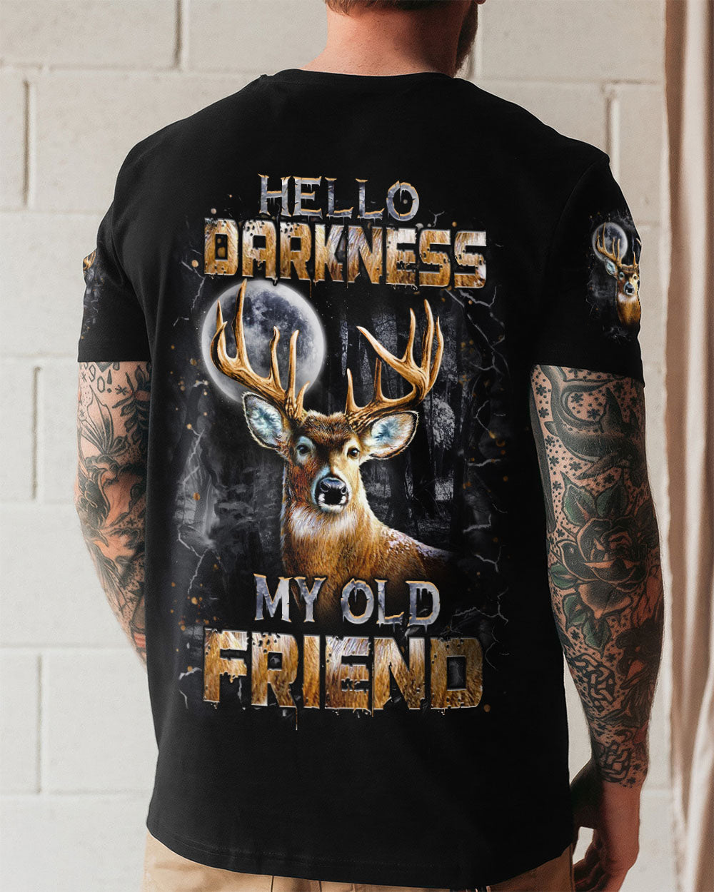 HELLO DARKNESS MY OLD FRIEND DEER ALL OVER PRINT - YHHN2011252