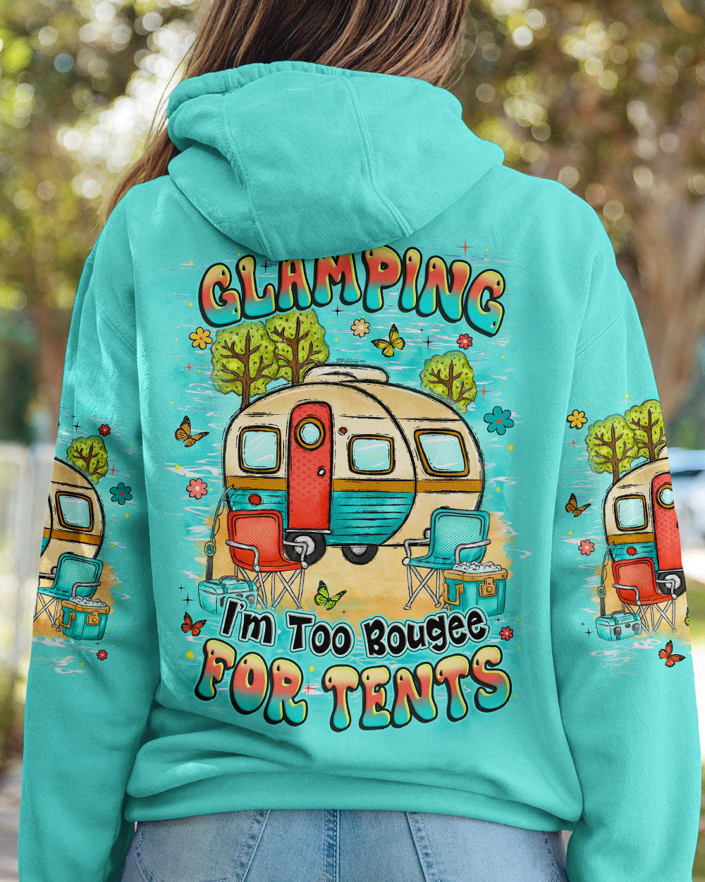 GLAMPING I'M TO BOUGEE ALL OVER PRINT - YHHN2108252