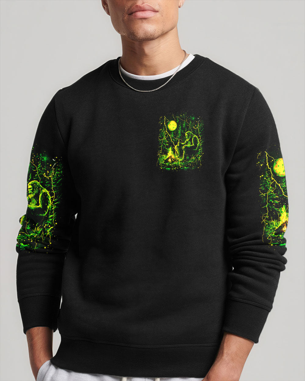 I'M HIDING FROM STUPID PEOPLE BIGFOOT ALL OVER PRINT - YHHN2210253