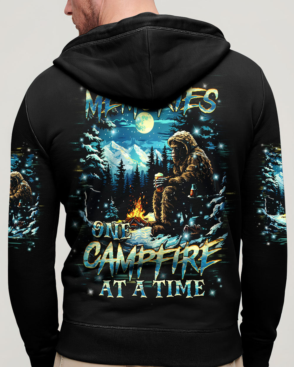 MAKING MEMORIES ONE CAMPFIRE AT A TIME BIGFOOT ALL OVER PRINT - YHHN2310245