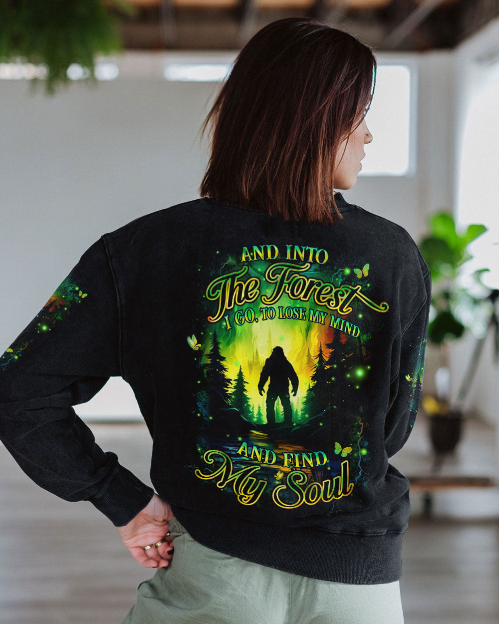 AND INTO THE FOREST I GO BIGFOOT ALL OVER PRINT - YHHN2403254