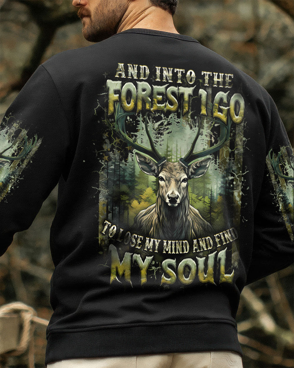 AND INTO THE FOREST I GO DEER ALL OVER PRINT - YHHN2409253