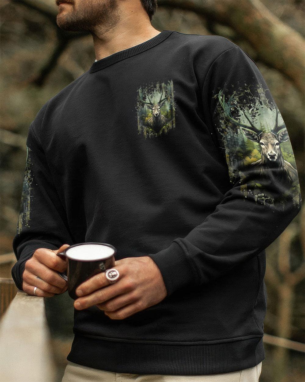 AND INTO THE FOREST I GO DEER ALL OVER PRINT - YHHN2409253