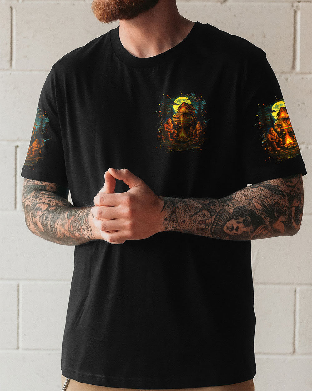 MAKING MEMORIES ONE CAMPFIRE AT A TIME BIGFOOT ALL OVER PRINT - YHHN2507254