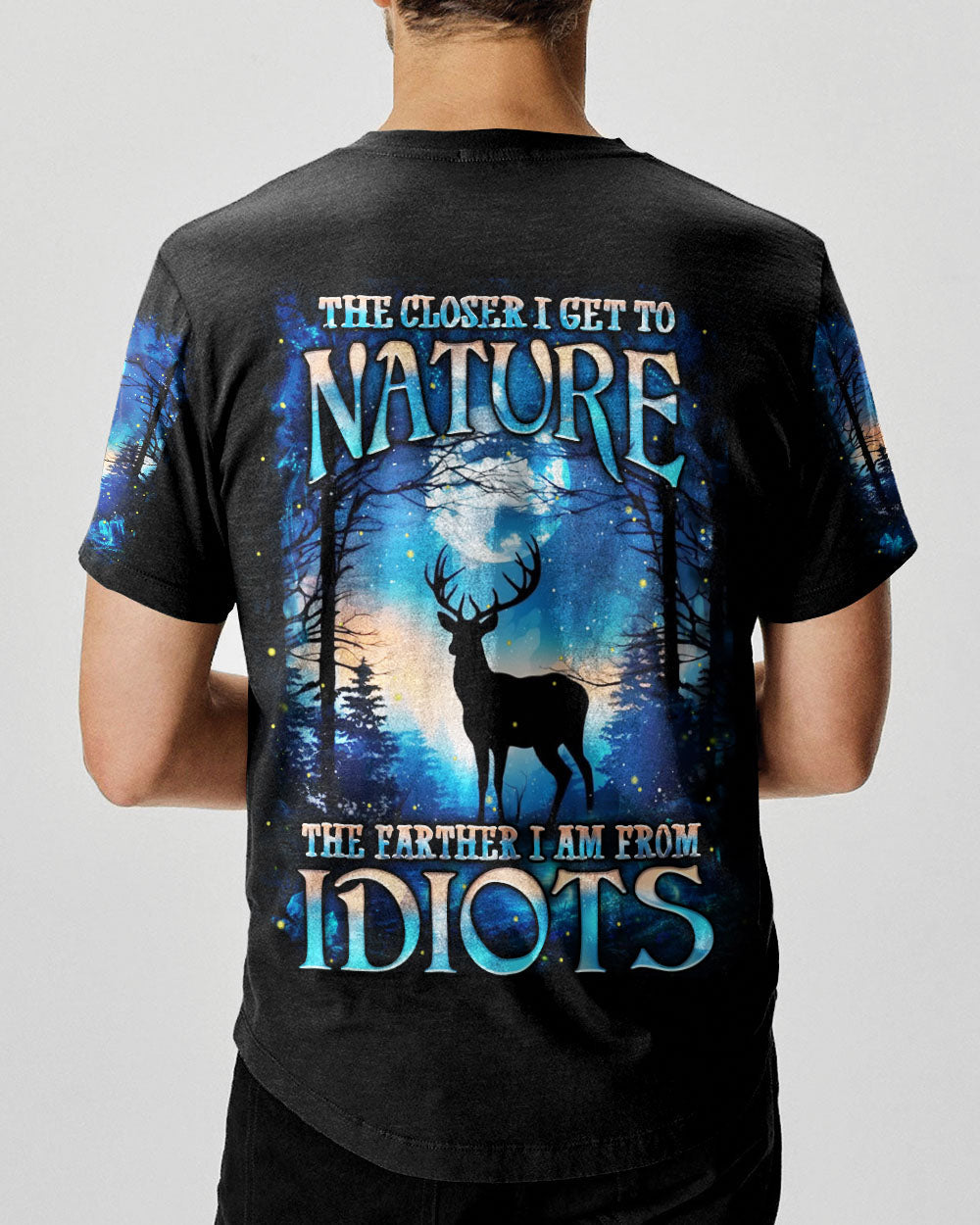 THE CLOSER I GET TO NATURE DEER ALL OVER PRINT - YHHN2606254