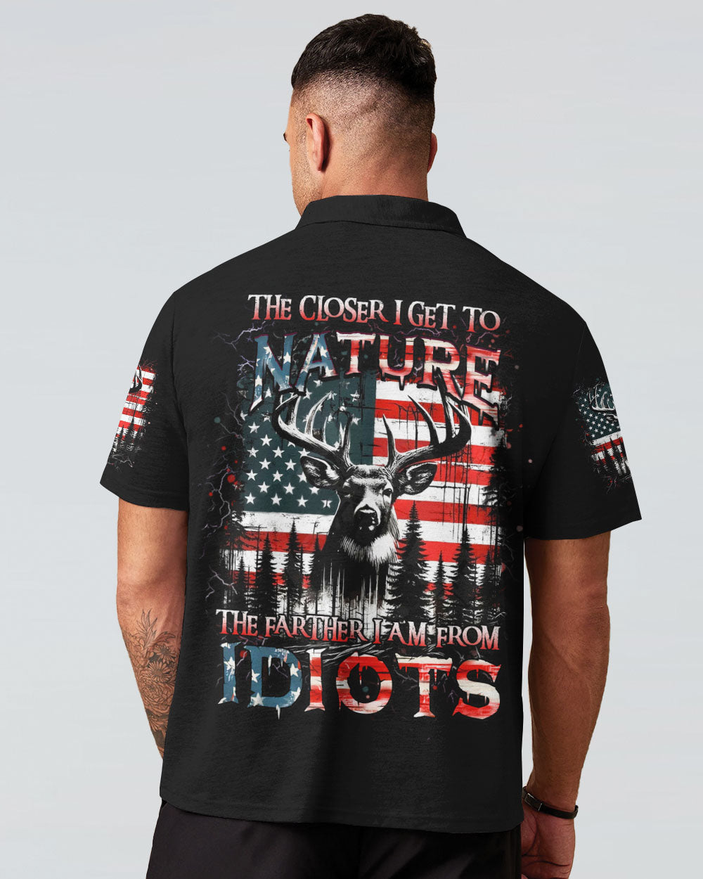 THE CLOSER I GET TO NATURE DEER HUNTING ALL OVER PRINT - YHHN2607241