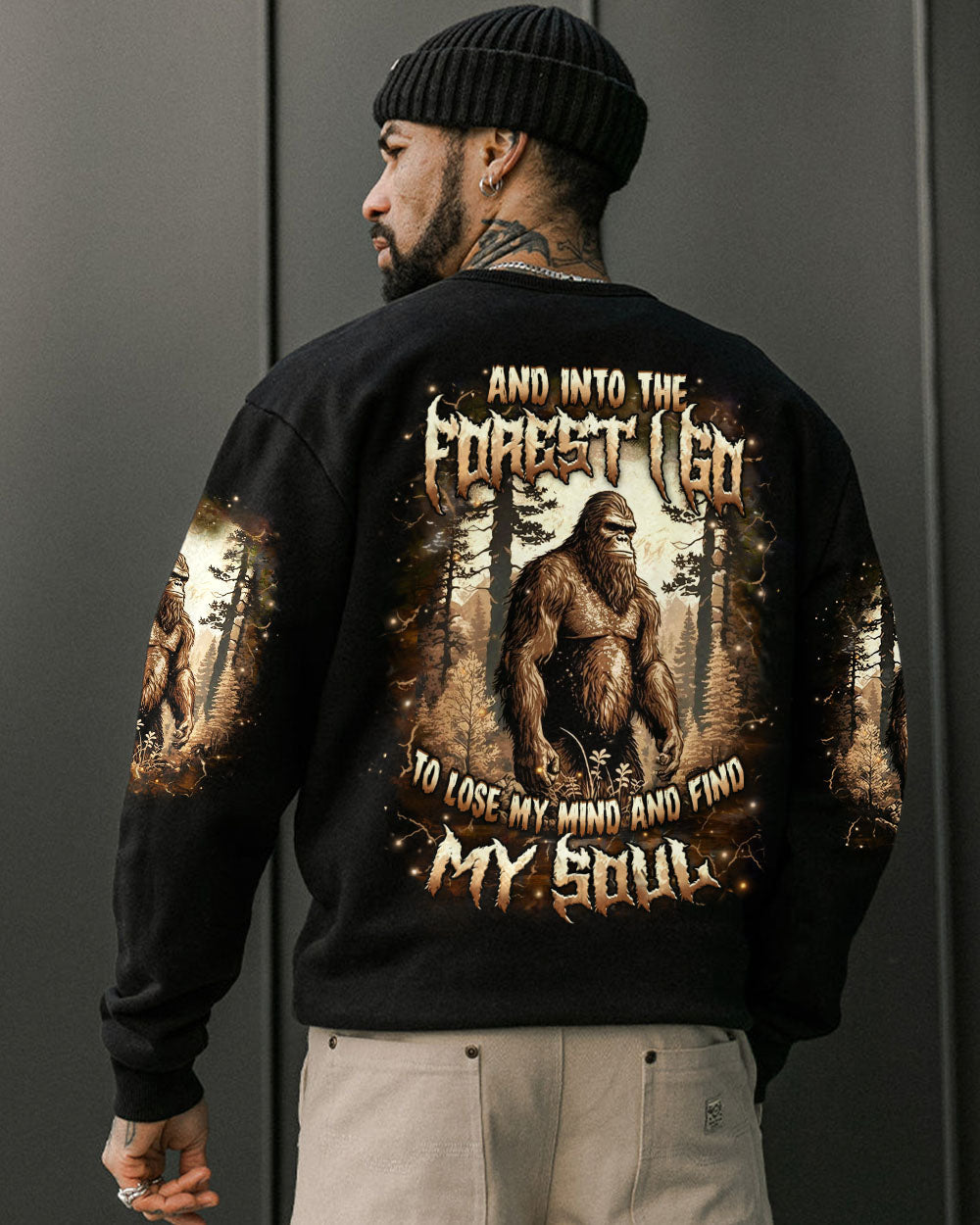 AND INTO THE FOREST I GO BIGFOOT ALL OVER PRINT - YHHN2711252
