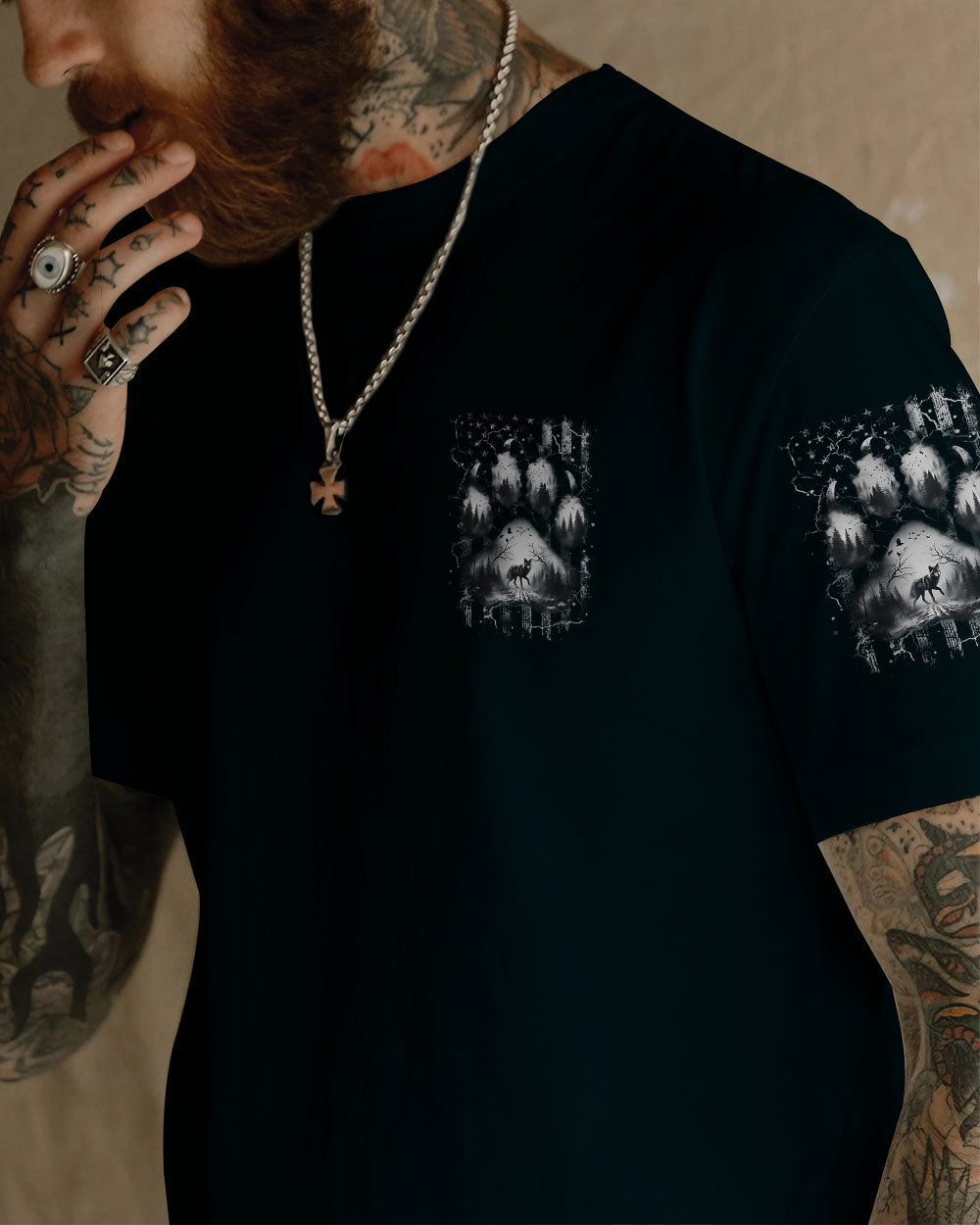 NOT ALL WHO WANDER ARE LOST WOLF ALL OVER PRINT - YHHN2805254