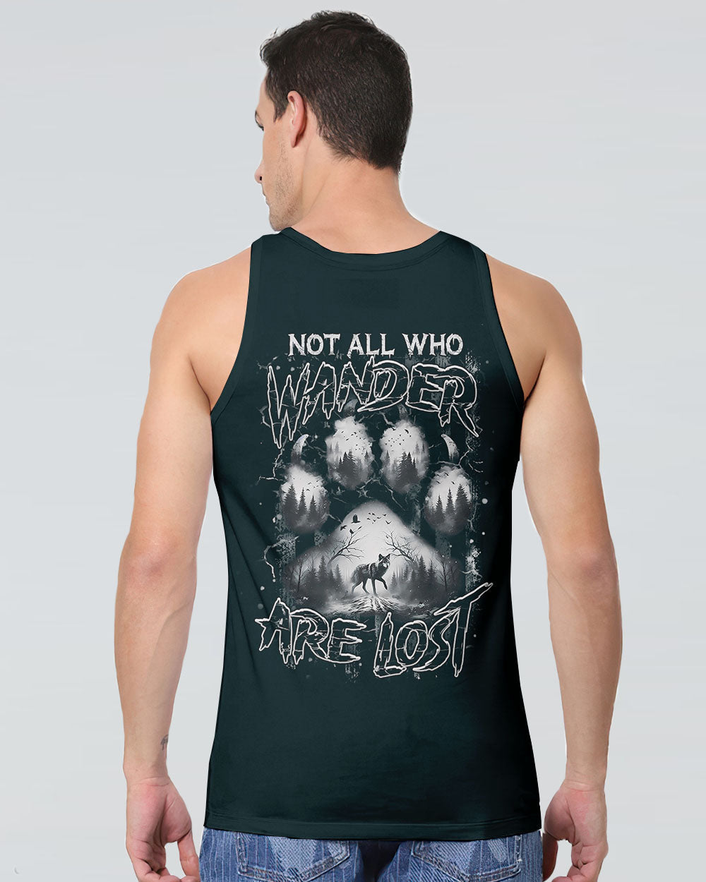 NOT ALL WHO WANDER ARE LOST WOLF ALL OVER PRINT - YHHN2805254
