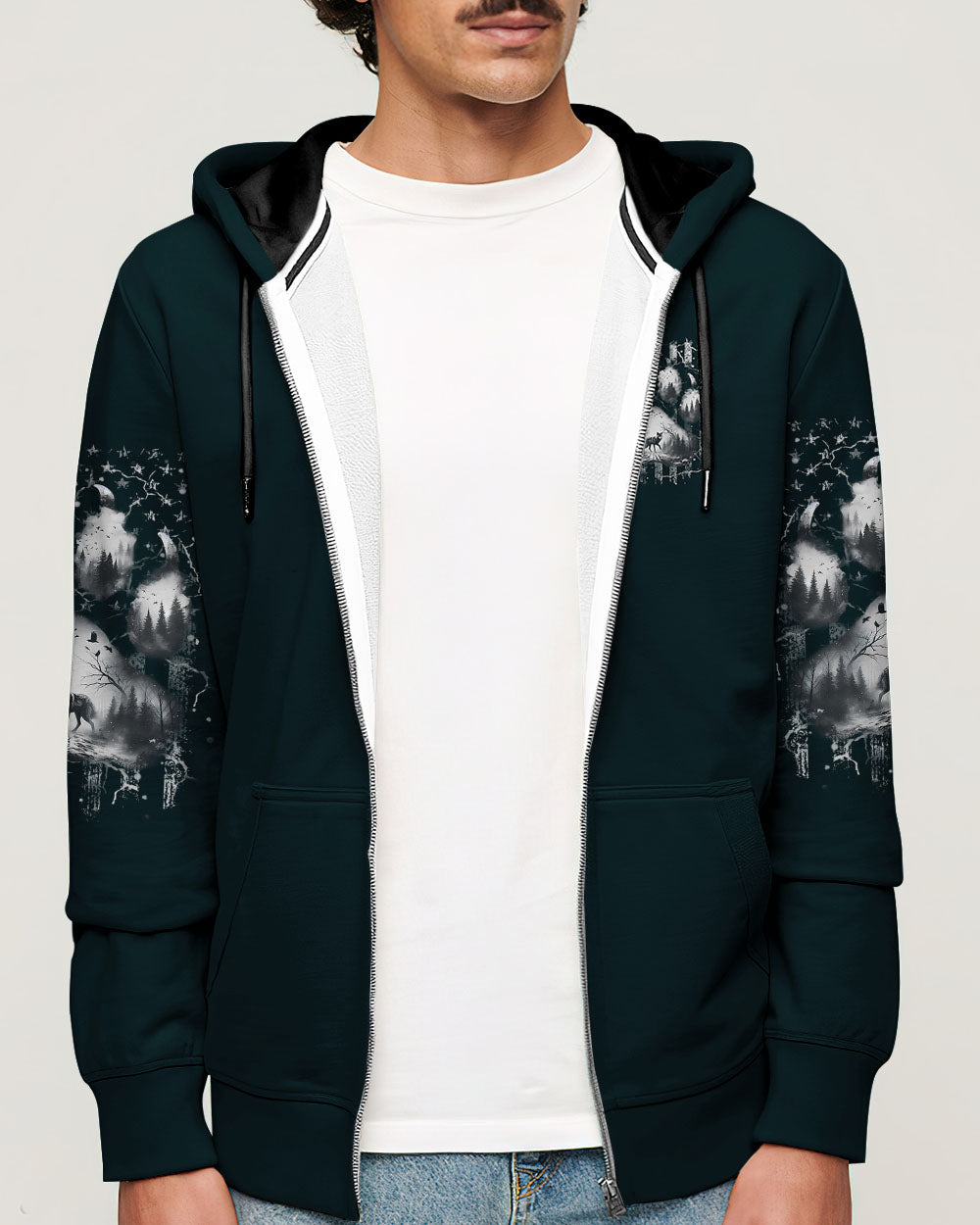 NOT ALL WHO WANDER ARE LOST WOLF ALL OVER PRINT - YHHN2805254