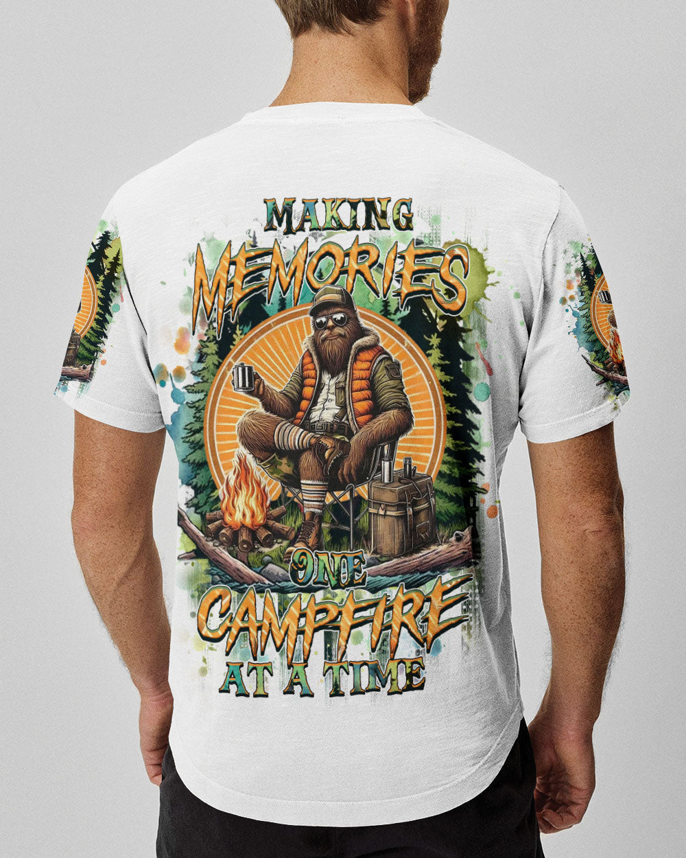 MAKING MEMORIES ONE CAMPFIRE AT A TIME BIGFOOT ALL OVER PRINT - YHHN2811242