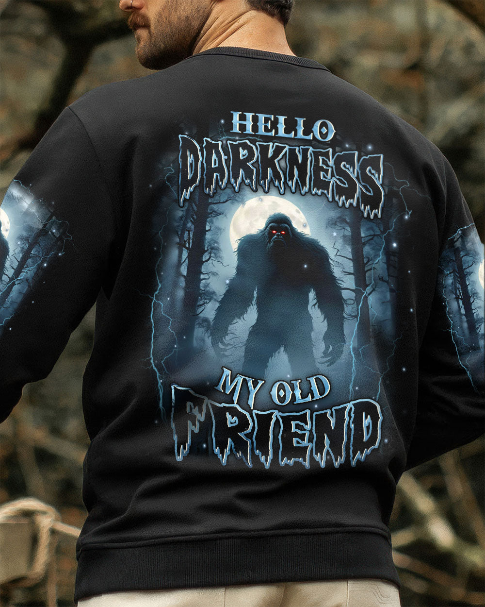 HELLO DARKNESS MY OLD FRIEND BIGFOOT ALL OVER PRINT - YHHN2811251