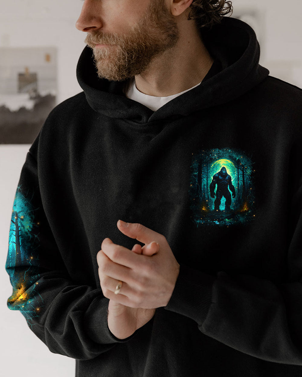 HELLO DARKNESS MY OLD FRIEND BIGFOOT ALL OVER PRINT - YHHN2909253