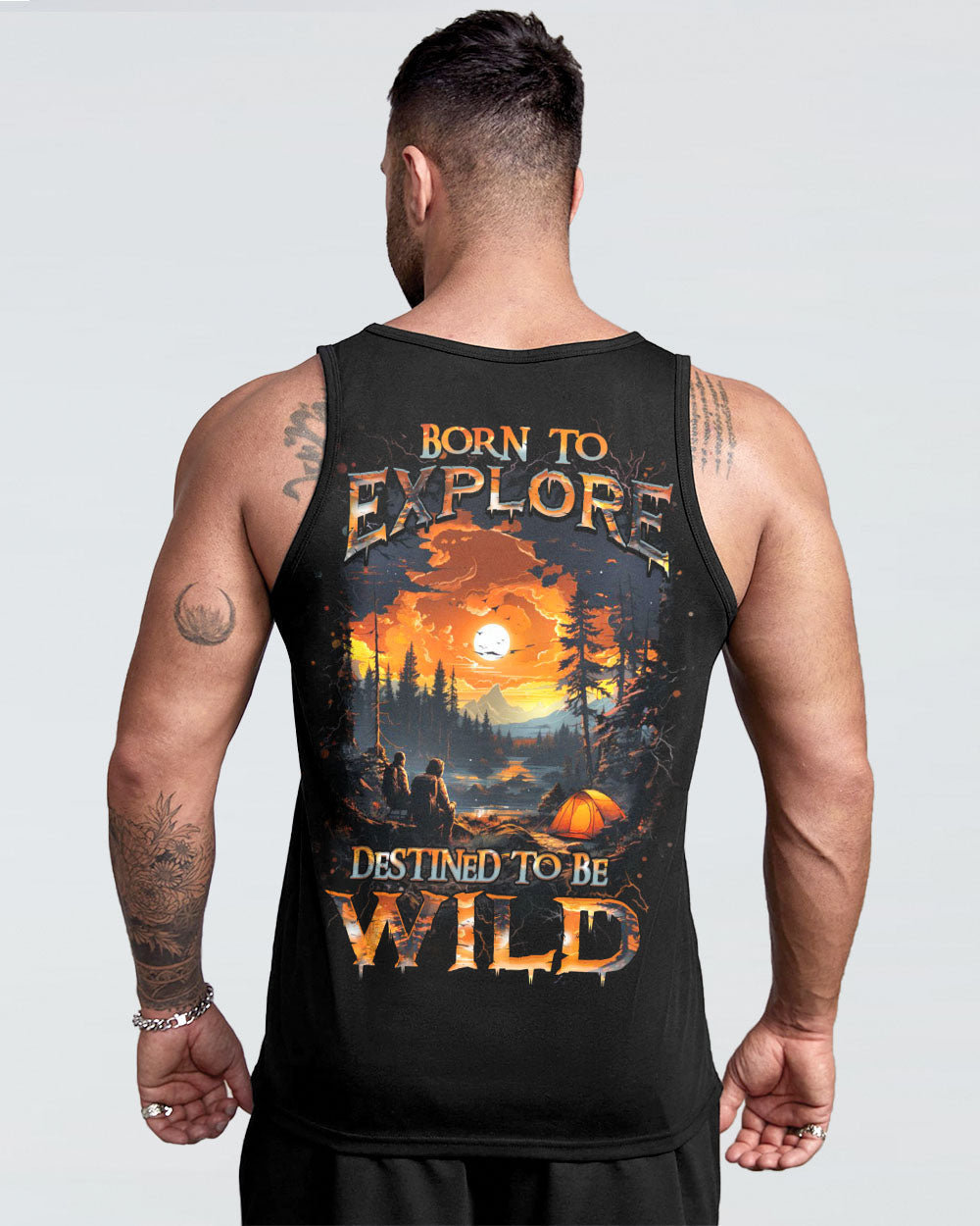 BORN TO EXPLORE DESTINED TO BE WILD ALL OVER PRINT - YHHN3008242