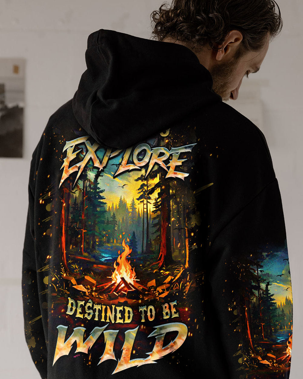 BORN TO EXPLORE DESTINED TO BE WILD ALL OVER PRINT - YHHN3009243