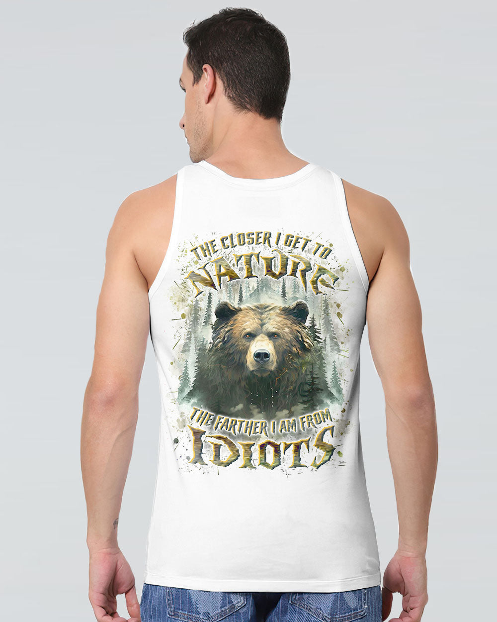 THE CLOSER I GET TO NATURE BEAR ALL OVER PRINT -YHLN0110241