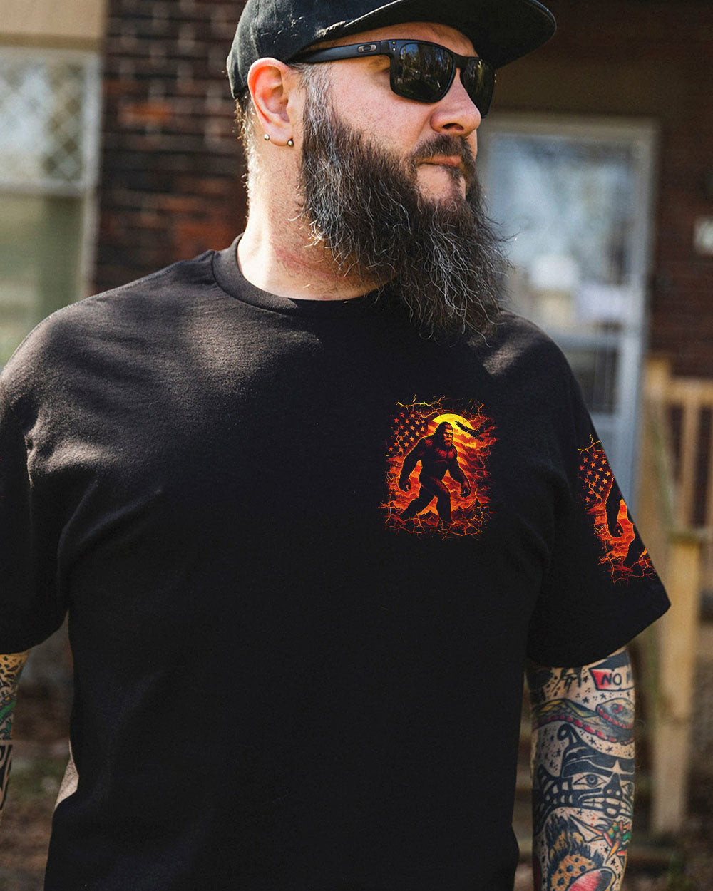 NOT ALL WHO WANDER ARE LOST BIGFOOT ALL OVER PRINT - YHLN0206254