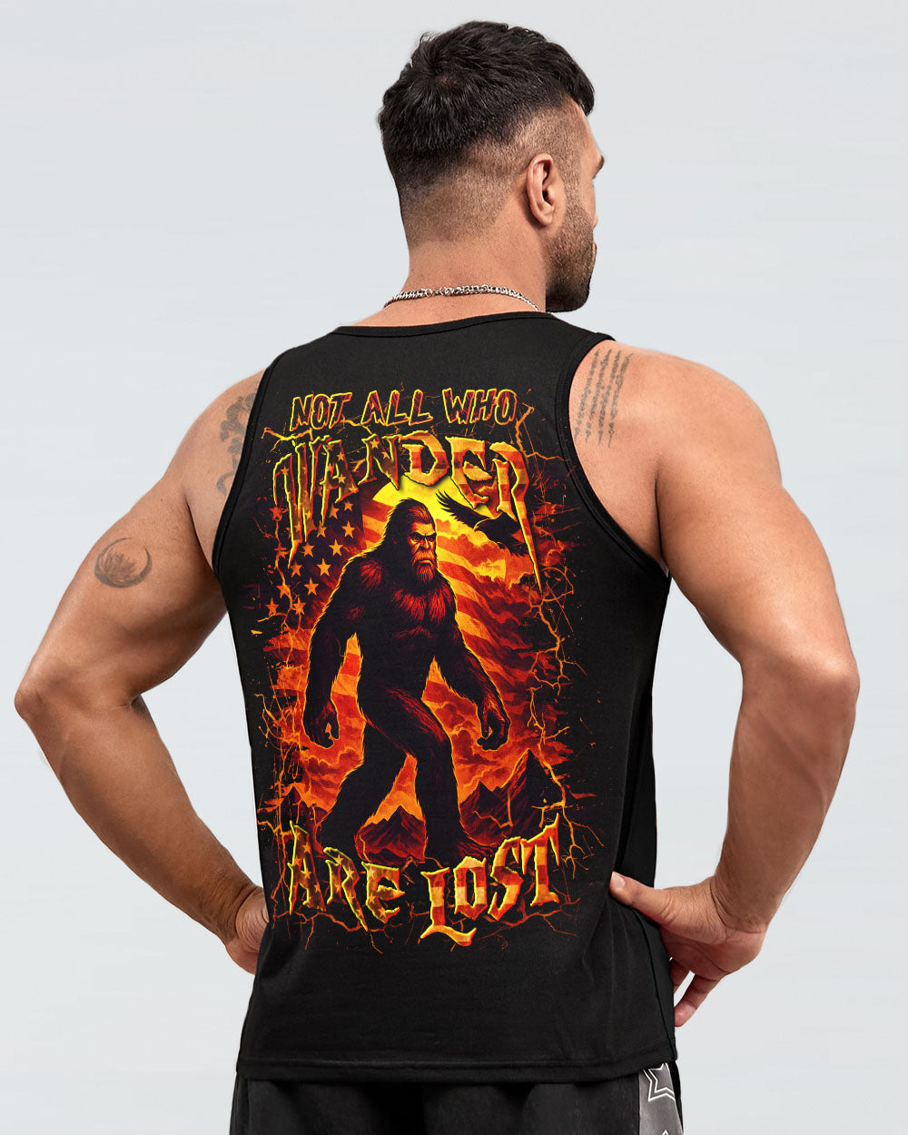 NOT ALL WHO WANDER ARE LOST BIGFOOT ALL OVER PRINT - YHLN0206254