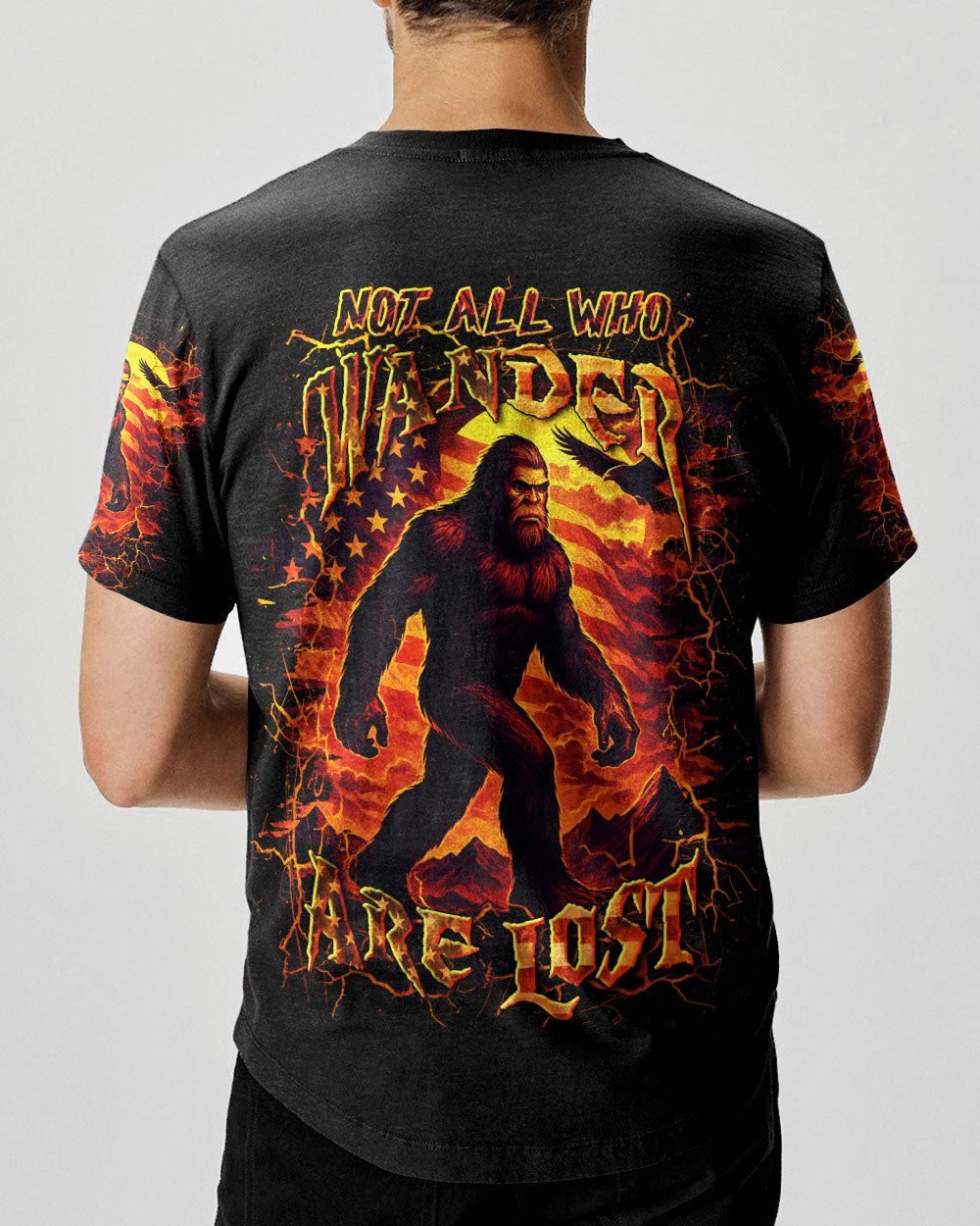 NOT ALL WHO WANDER ARE LOST BIGFOOT ALL OVER PRINT - YHLN0206254