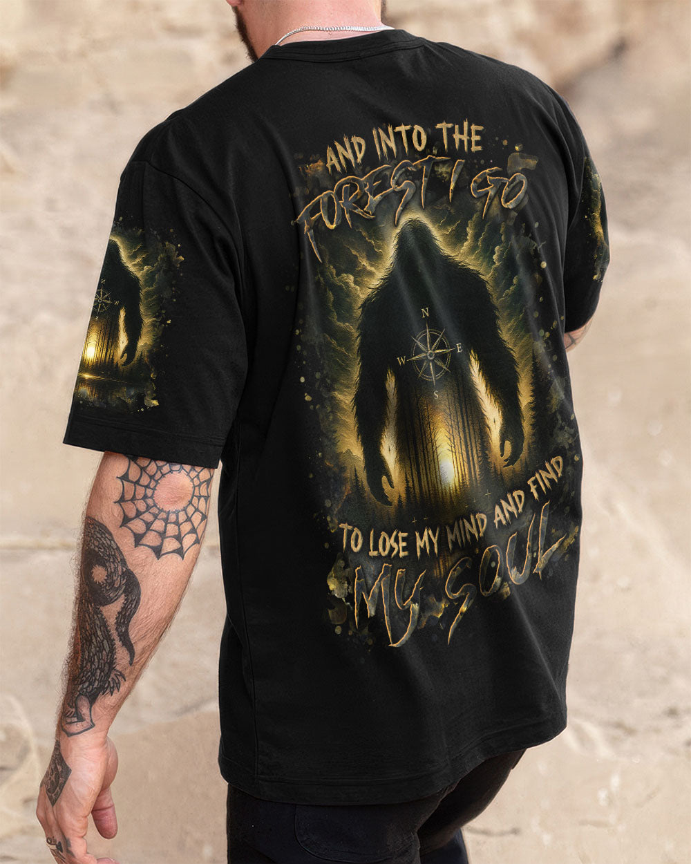 AND INTO THE FOREST I GO BIGFOOT ALL OVER PRINT - YHLN0207253