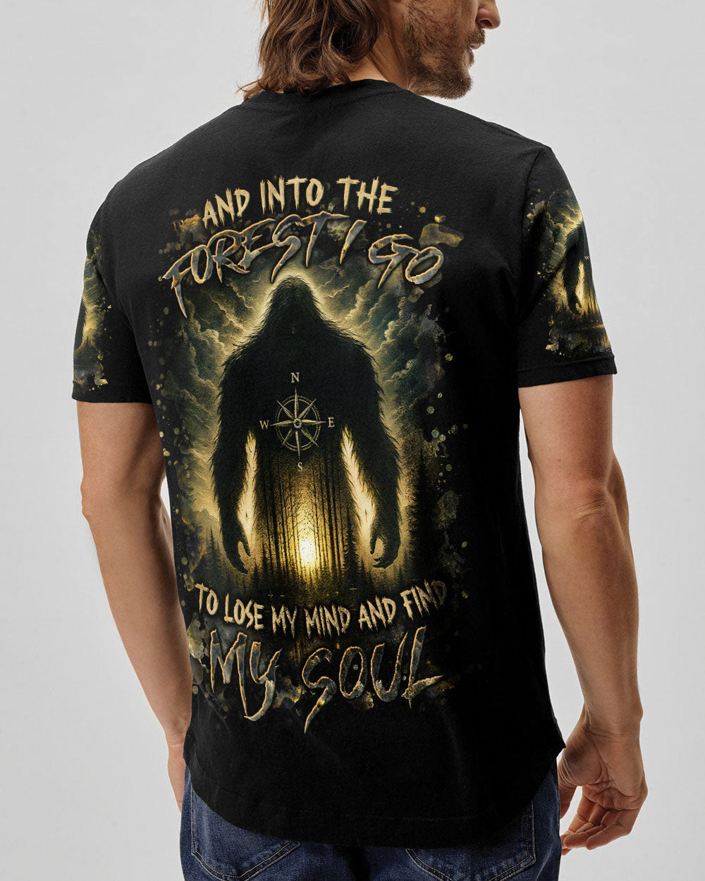 AND INTO THE FOREST I GO BIGFOOT ALL OVER PRINT - YHLN0207253
