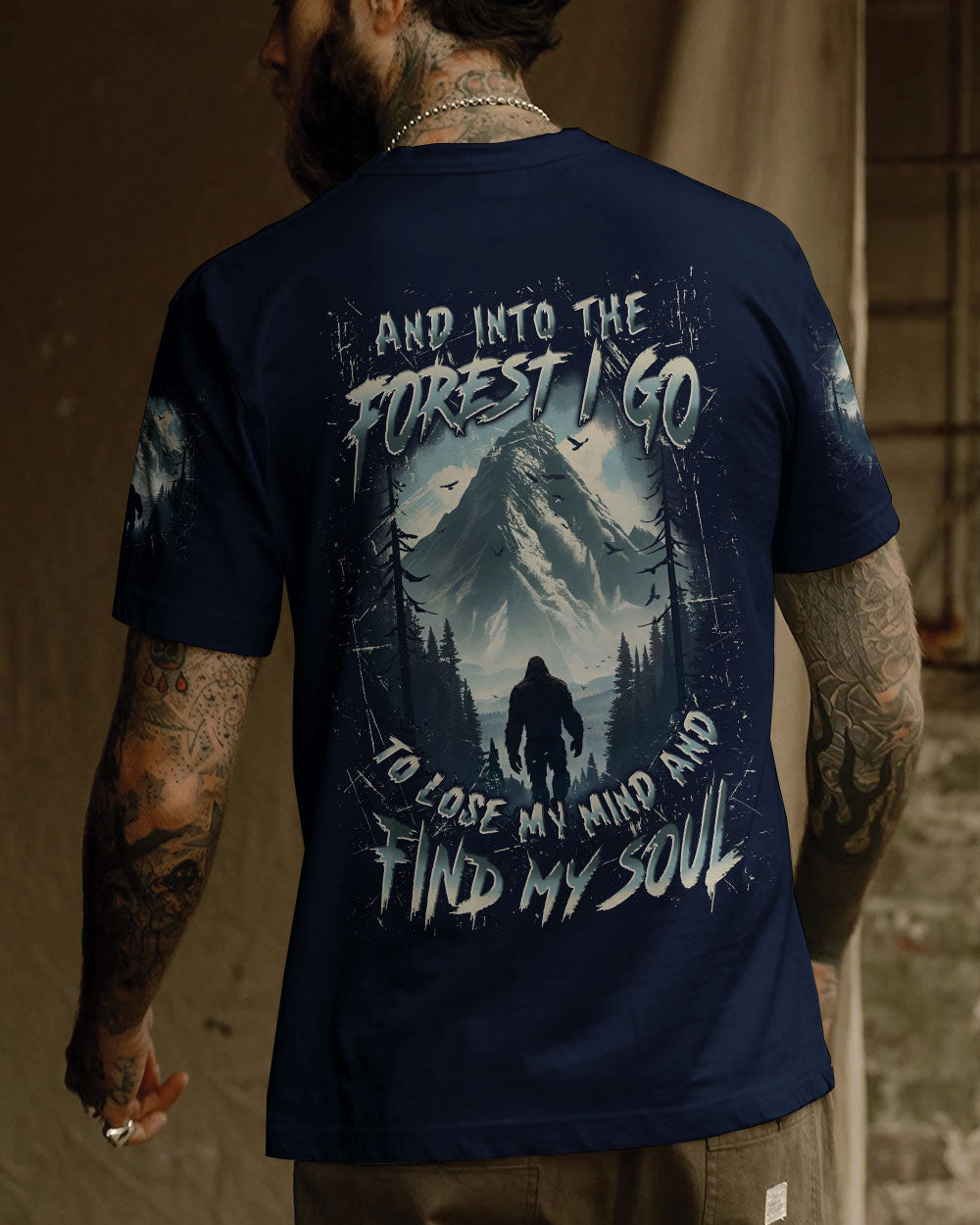 AND INTO THE FOREST I GO BIGFOOT ALL OVER PRINT - YHLN0212251