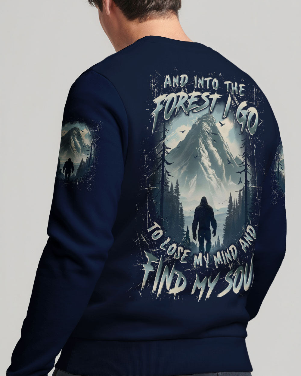 AND INTO THE FOREST I GO BIGFOOT ALL OVER PRINT - YHLN0212251