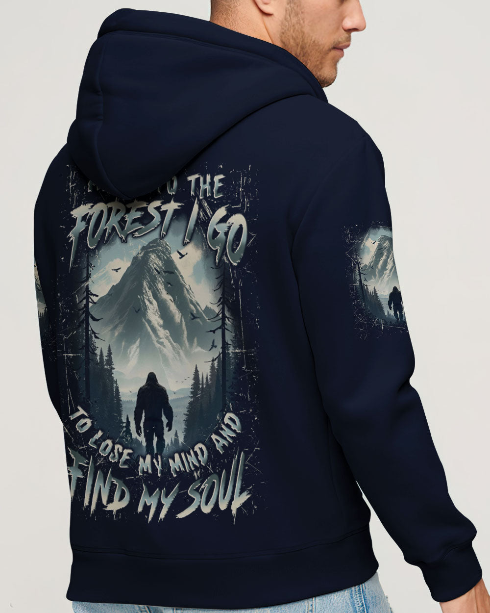 AND INTO THE FOREST I GO BIGFOOT ALL OVER PRINT - YHLN0212251