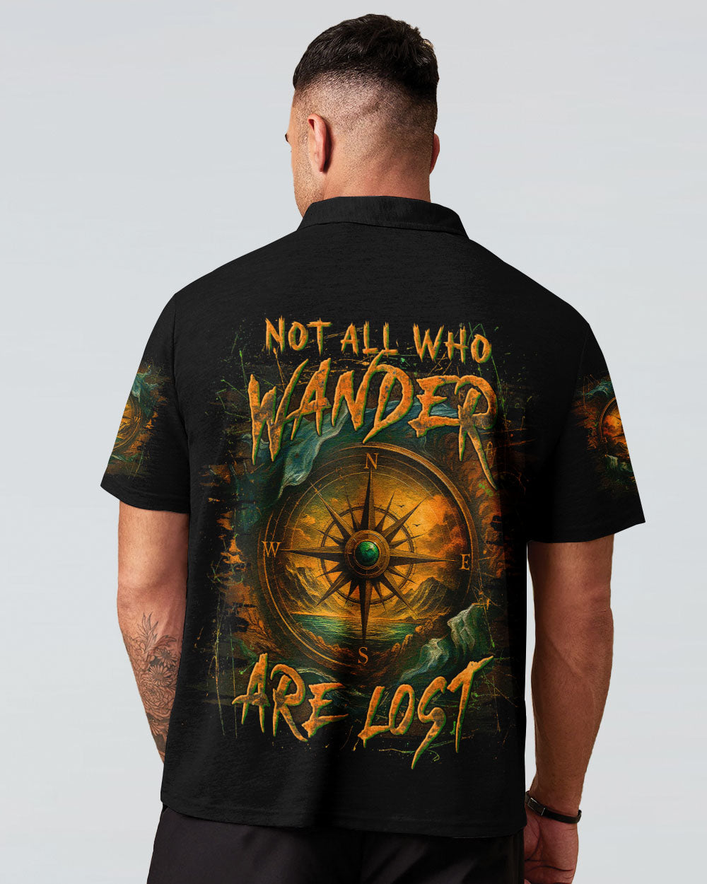 NOT ALL WHO WANDER ARE LOST COMPASS ALL OVER PRINT - YHLN0306254