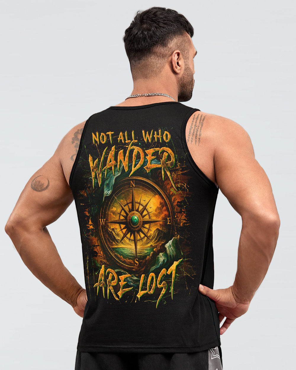 NOT ALL WHO WANDER ARE LOST COMPASS ALL OVER PRINT - YHLN0306254
